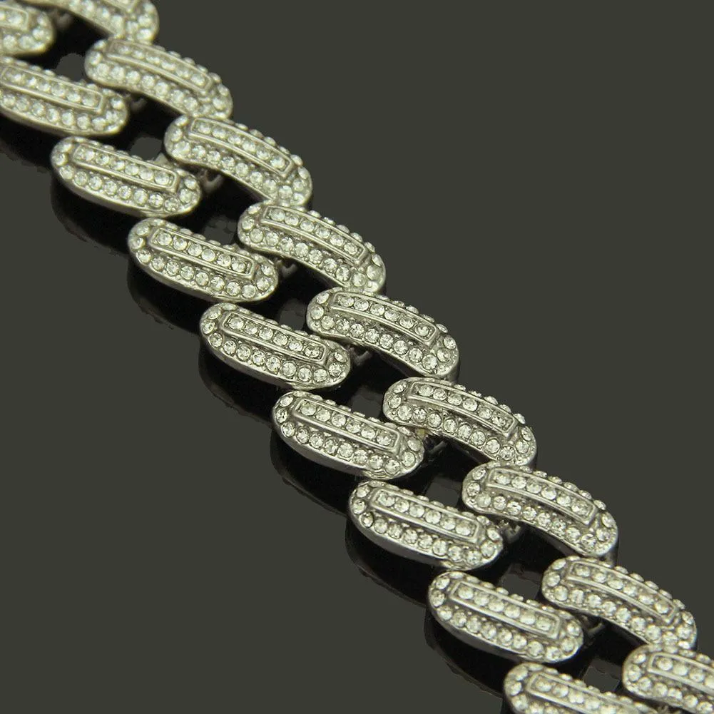 Neu Personalisierte Bling Diamant Herren Gold Cuban Link Kette Armband Hip Hop Rapper Ketten Schmuck Weihnachtsgeschenke Männer_voghion.com
