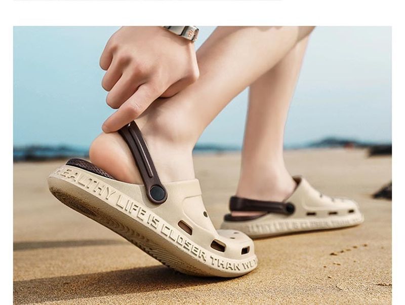 Hole Herren Freizeitreise, due paar Strandschuhe, Sandalen und Hausschuhe für den Außenbereich_voghion.com