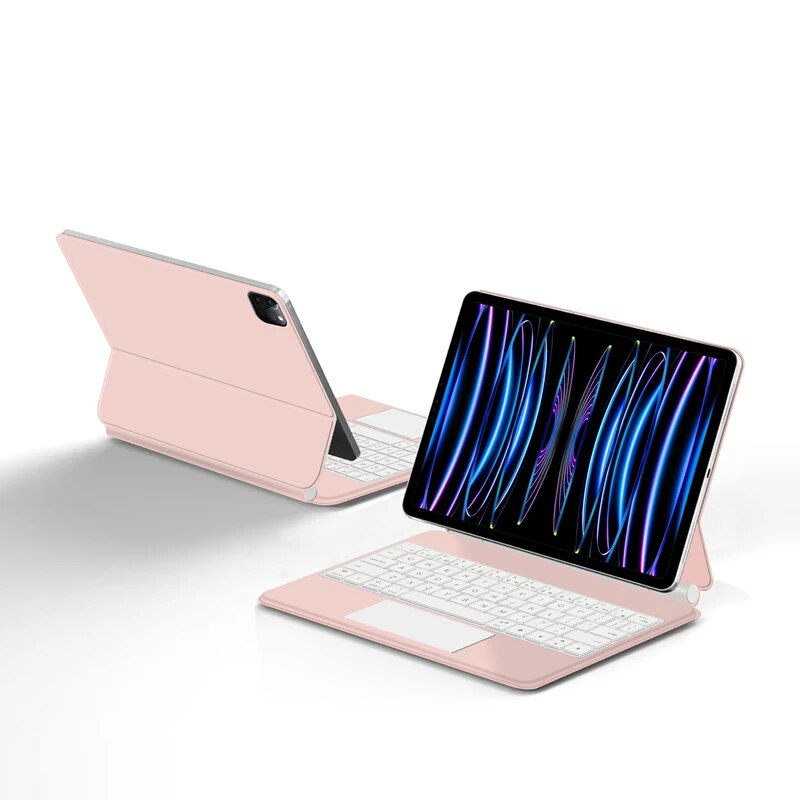 TrackPad Magic Keyboard For iPad Pro 11 2022-2018 Air 5 4 10.9 Air4 Air5 Tablet Case Arabic Hebrew French German Portuguese_voghion.com