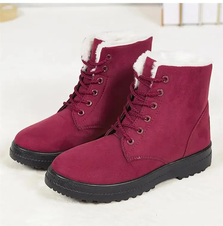Snow Fashion Platform Donna 2025 Tendenza Mid High Donna Scarpe Invernali Stivali Botas Mujer 241024_voghion.com