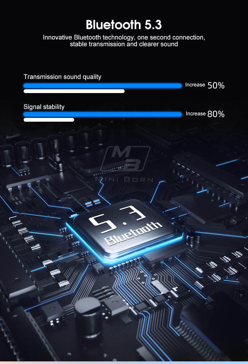 2024 TWS Kabellose Bluetooth 5.3 Kopfhörer (nicht im Ohr) mit Tragefunktion, Gaming-Kopfhörer, Geräuschunterdrückung, wasserdicht_voghion.com