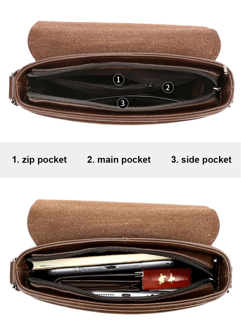 Summer Brand Kangaroo Messenger Bags Leather Casual Crossbody For Men Business Shoulder Bag Male Small Handbag_voghion.com