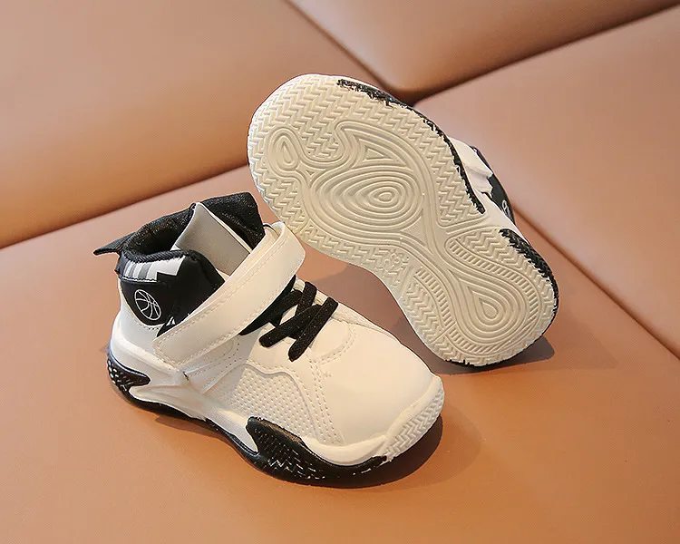 Kids Fashion High-top Sneakers For Boys Girls Sport Running Lightweight Children Casual Toddler Walking Shoes Sizes 21 -_voghion.com