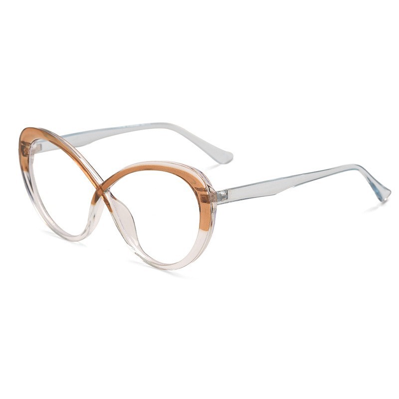 Hot Selling Elliptical Flat Glasses, Trendy Internet Celebrity, Same Style With Small Face Display, High Aesthetic_voghion.com