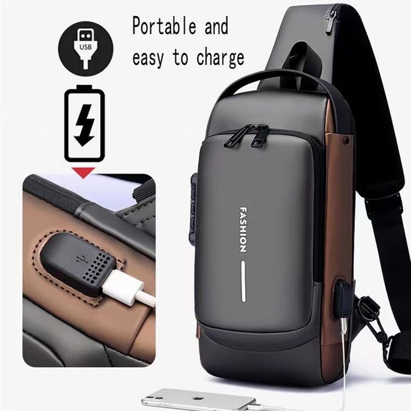 Multifunktions-Designer-Anti-Diebstahl-USB-Umhängetasche Crossbody Travel Sling Messenger Pack Brusttasche Luxusmarke_voghion.com
