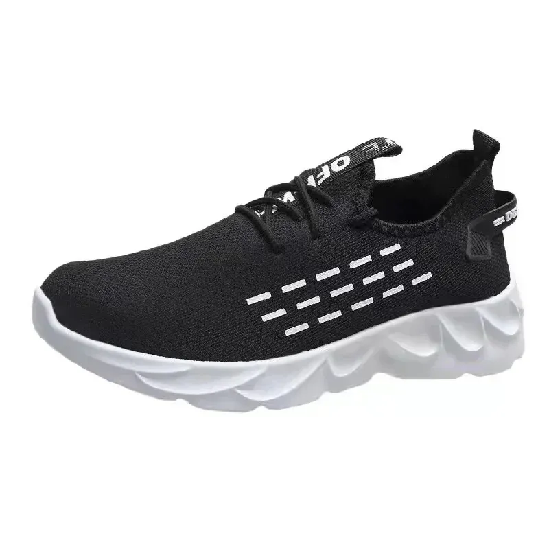 Chaussures de marche décontractées en maille à lacets pour hommes, légères et vulcanisées, Zapatillas Hombre 250530_voghion.com