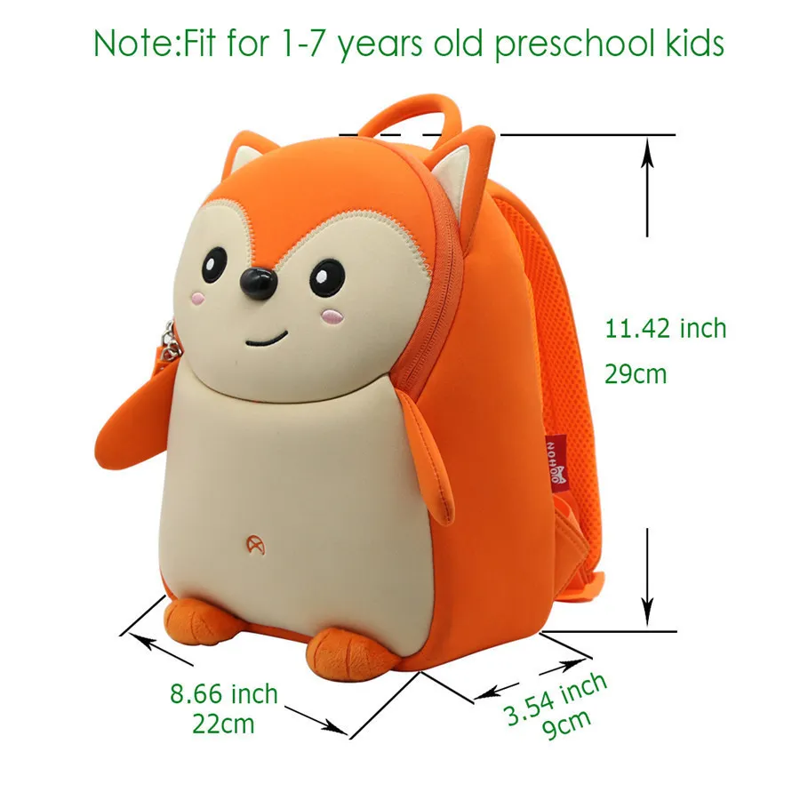 NOHOO Toddler Children School Bag Boys Kids Waterproof Backpack Kindergarten Girls 3D Cartoon Shape Mochila for 2-7_voghion.com