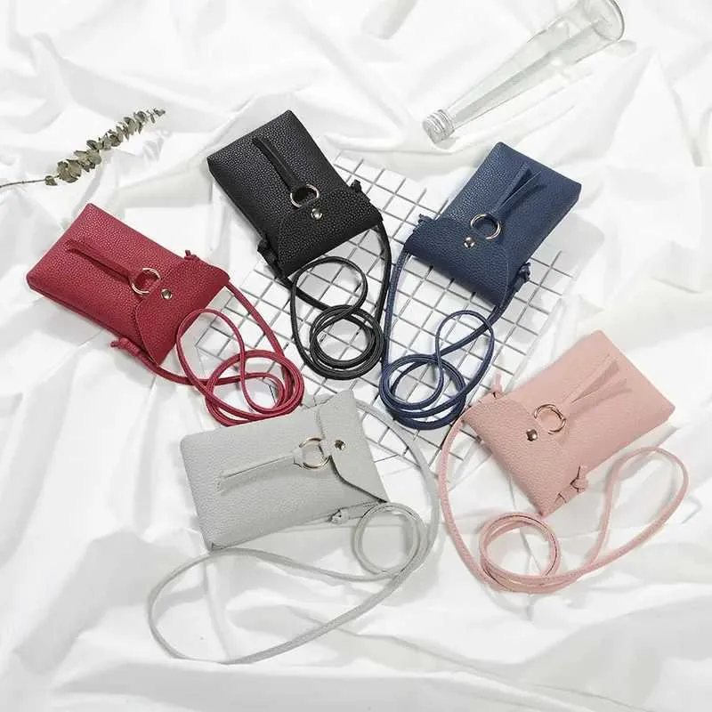 Crossbody Cell Schulter für Frauen Einfache Messenger Solide Taschen Telefon GeldbörsenC241021_voghion.com