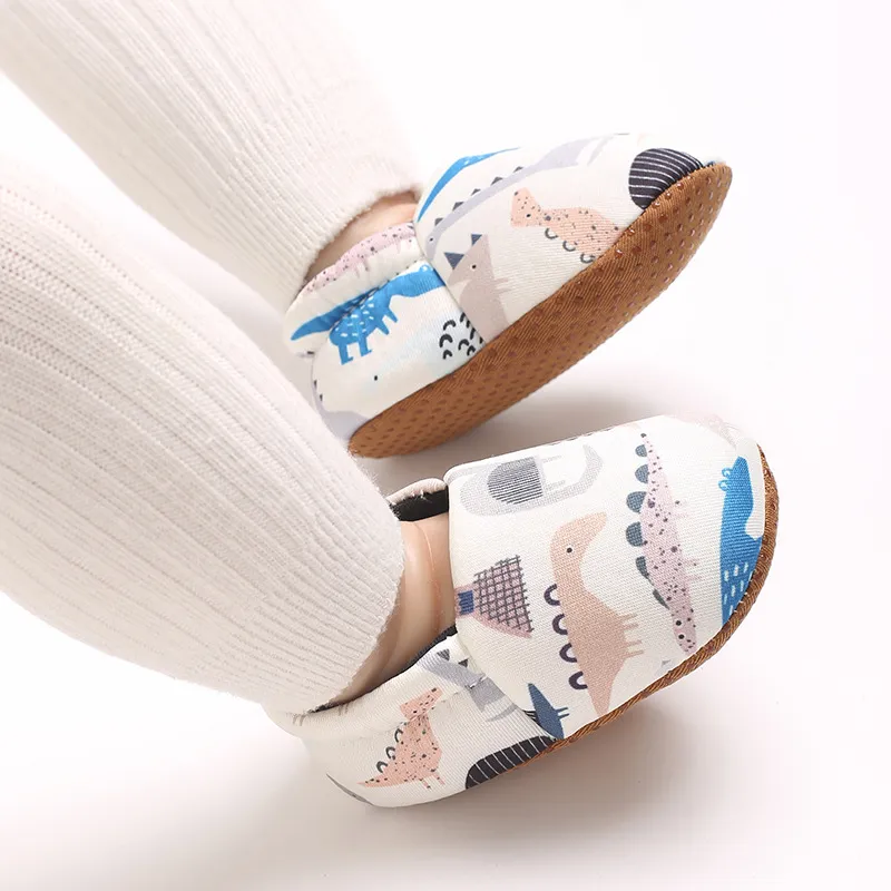 Infant Cartoon Tiere Muster Neugeborenen Socken Littlesprouts Wenig Kleinkind Nicht-slip Krippe Erste Wanderer Winter Baby_voghion.com