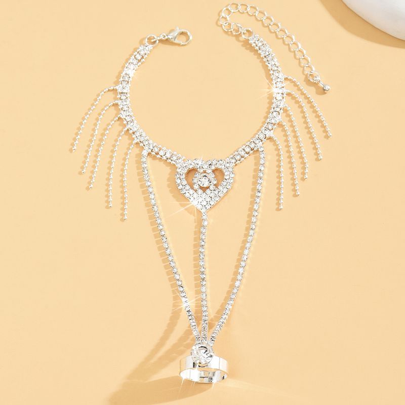 Bracelet et bague en forme de papillon incrusté de diamants Super Sparkg, style français, léger et haut de gamme, tendance et intégré_voghion.com