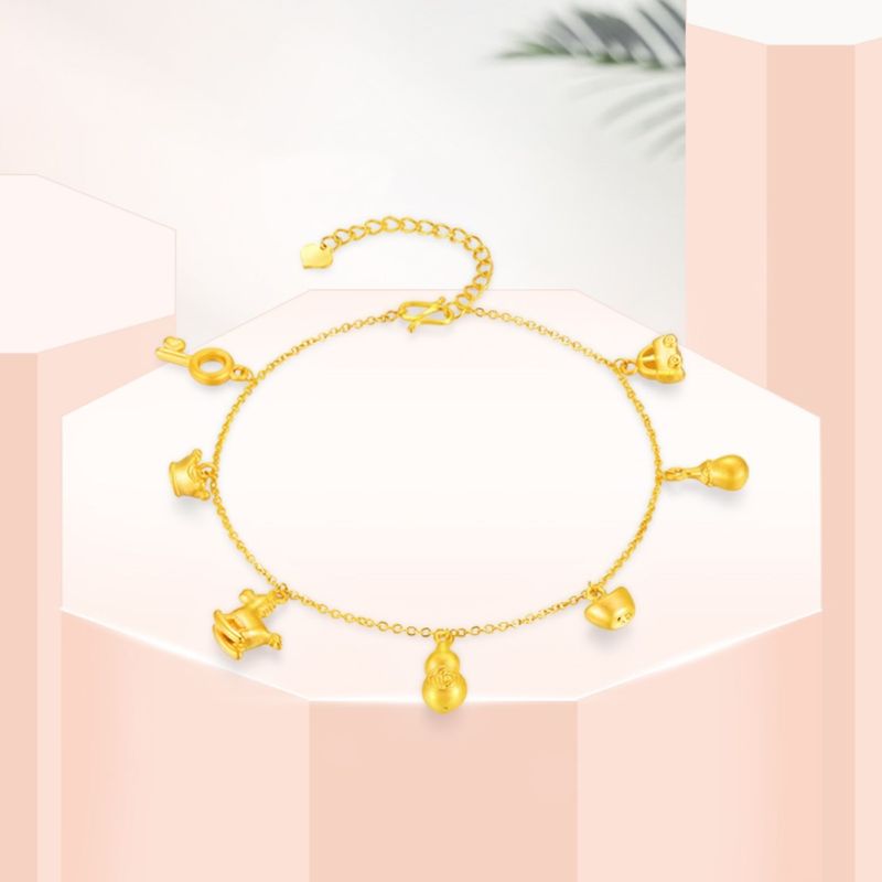Messing vergoldet Duobao Fulu Aklet Vieamese Sad Gold Armband für Frauen einfache Temperament Schmuck Live_voghion.com