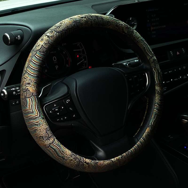 Volan universal cu model de stâncă de nor, brocart țesut, broderie China-Chic, personalizat, creativ, antiderapant_voghion.com