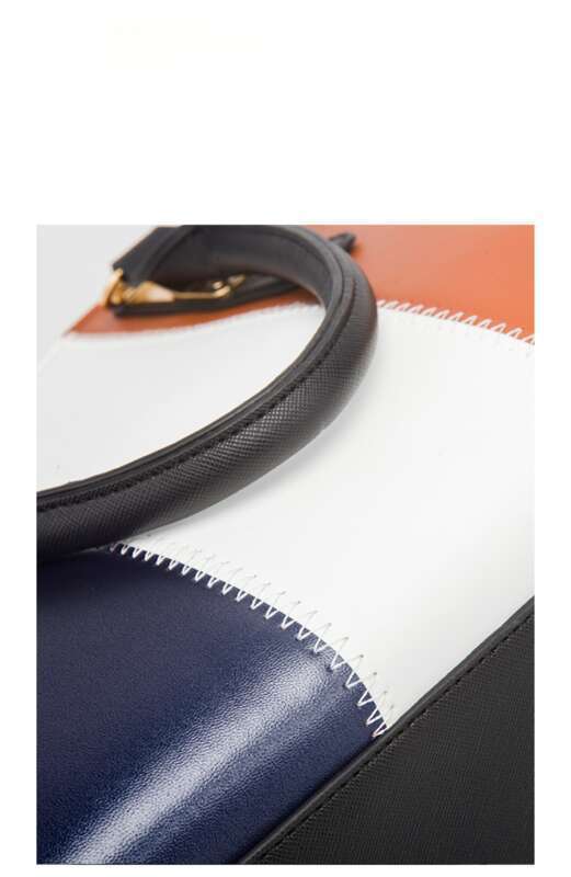 Set Of Women's Handbags With Shoulder Bag In Colour Block Style_voghion.com