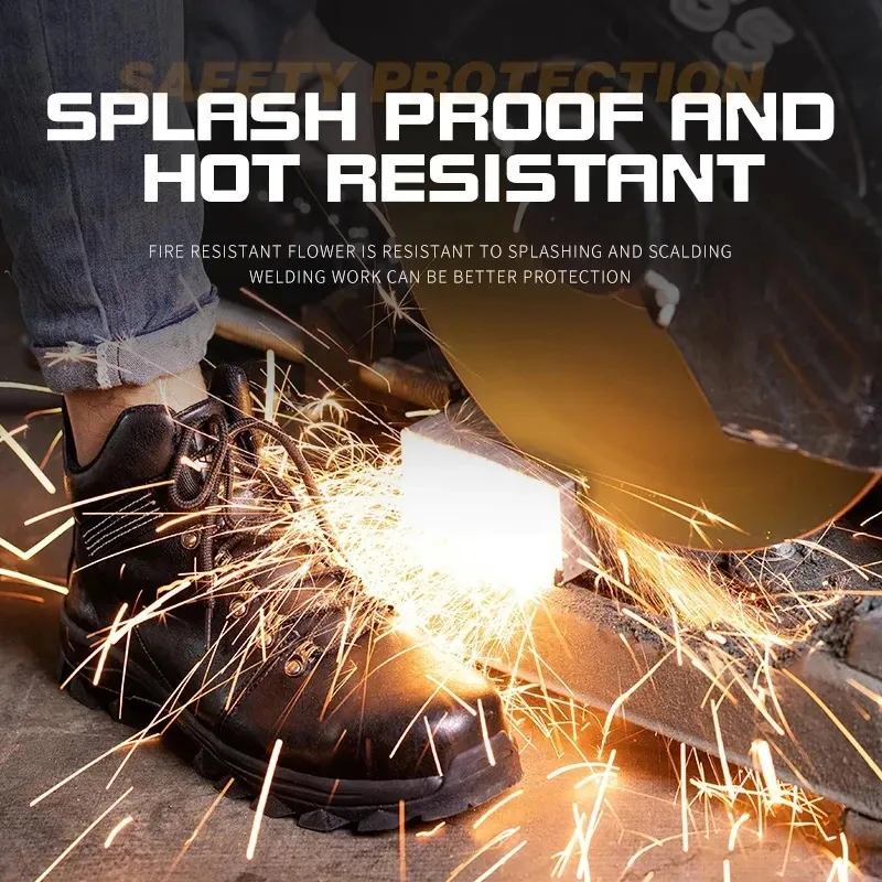 Sicherheitsschuhe mit Stahlkappe, wasserdicht, für Herren, Anti-Smashing-Arbeitsstiefel, 250402_voghion.com