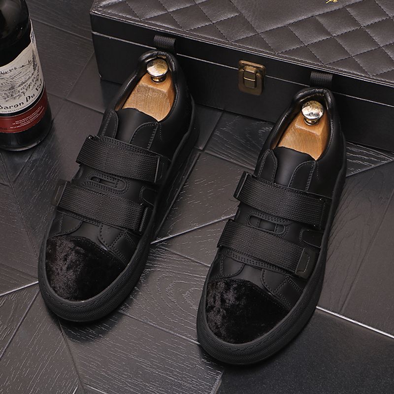 Cricket für Männer 2023 Neue One Step Lazy Trend Vielseitige Casual Velcro Herren Rote Einzelschuhe_voghion.com