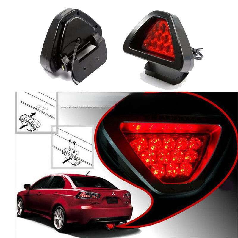 Feu arrière de navigation triangulaire universel à haute luminosité pour voiture, feu arrière modifié pour frein de croisière_voghion.com