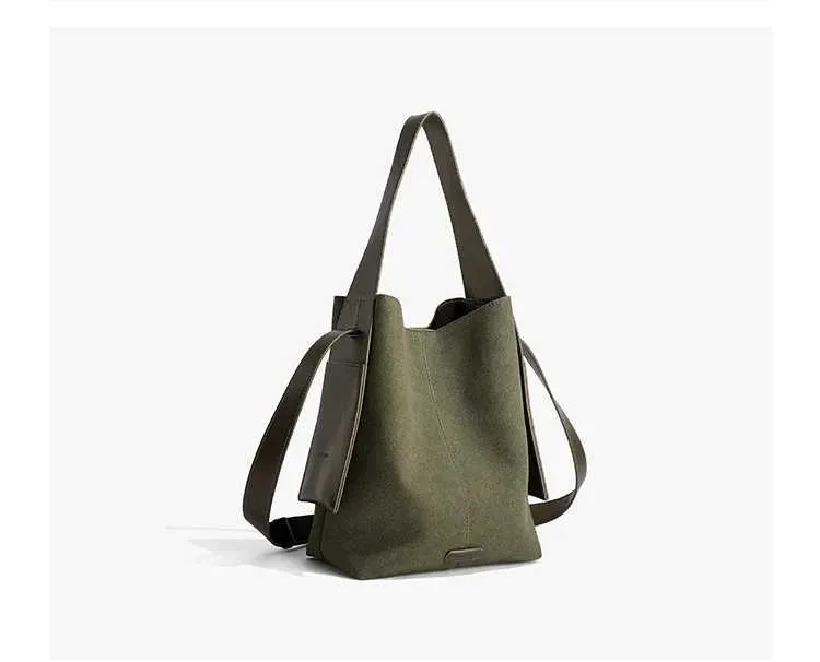 Sacs à bandoulière en cuir souple givré pour femmes élégantes et solides, grande capacité, sacs composites décontractés pour femmes C241212_voghion.com