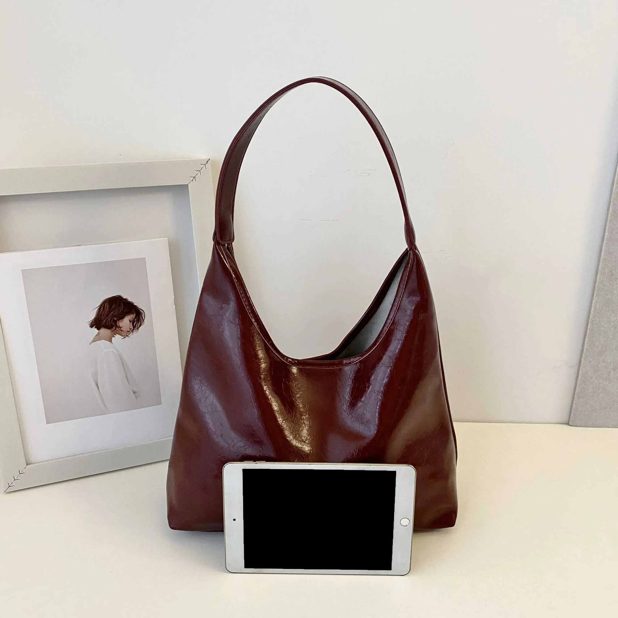 Stijlvolle dames schoudertas elegante handtas voor shopping_voghion.com