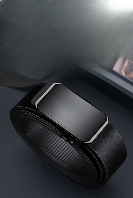 Men's Toothless Inner Business Automatic Buckle Hundred Belt_voghion.com