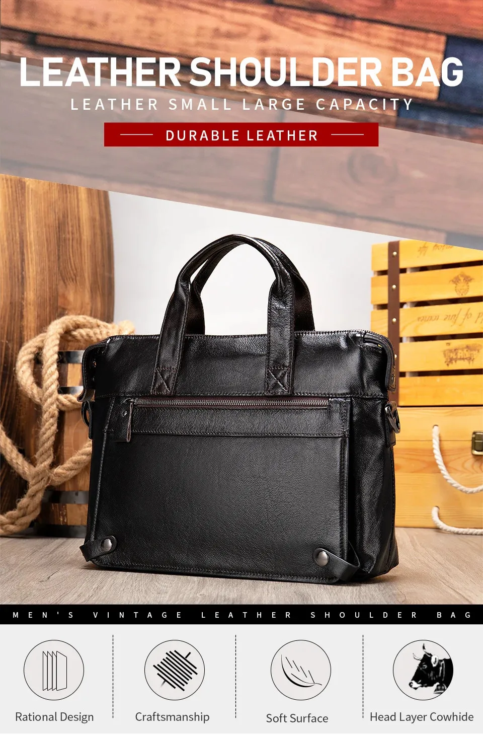 WESTAL Handtaschen Herren Leder Laptoptasche 14 Zoll Herren Messenger Schulter Business Aktentaschen Tragetaschen 910 240822_voghion.com