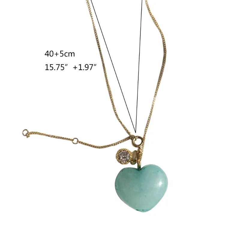 Colliers pendentifs Collier coeur vintage Collier mode charme fine chaîne ras du cou Bijoux_voghion.com