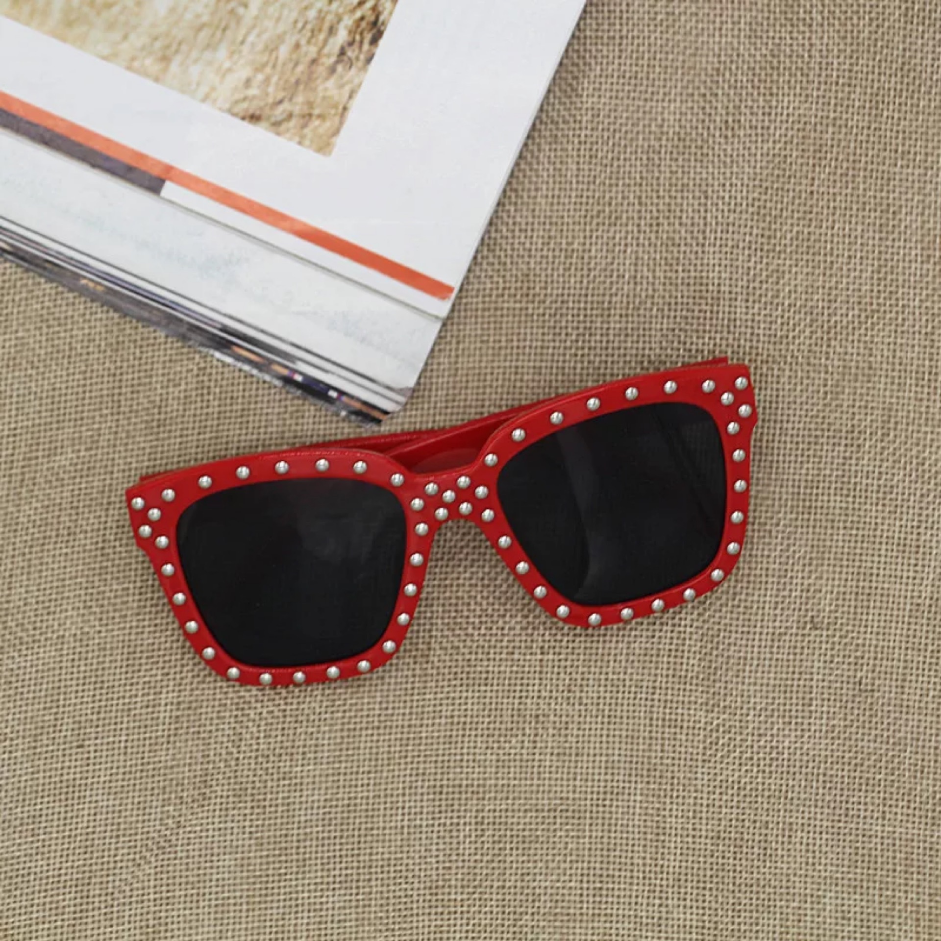 Mother&Kids Children's glasses girls diamond-encrusted cute baby sunglasses girl baby UV-resistant personality fashion sunglasses_voghion.com
