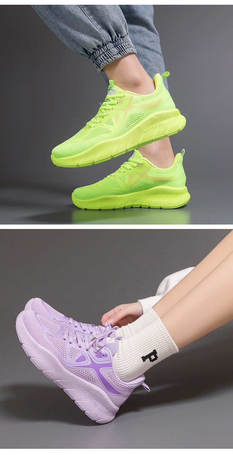 Women's Breathable Running Shoes With Thick Sole For Casual Wear_voghion.com