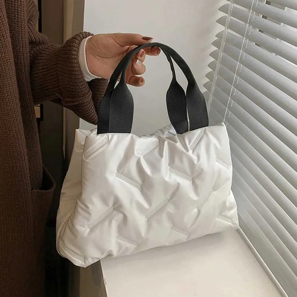 Moda Donna Hobo Trapuntato Spazio Imbottito Borsa A Tracolla Borsa Invernale Donna Cuscino Grande Capacità Tote Crossbody Ba241105_voghion.com