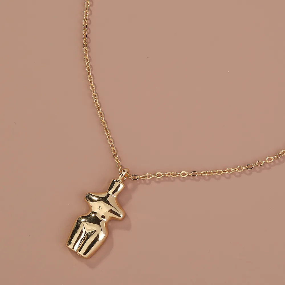 Vedhæng Halskæder Krave Con Colgante De Oro Para Mujer Gargantilla Varias Letras Piedra Verde Natural A La Moda_voghion.com