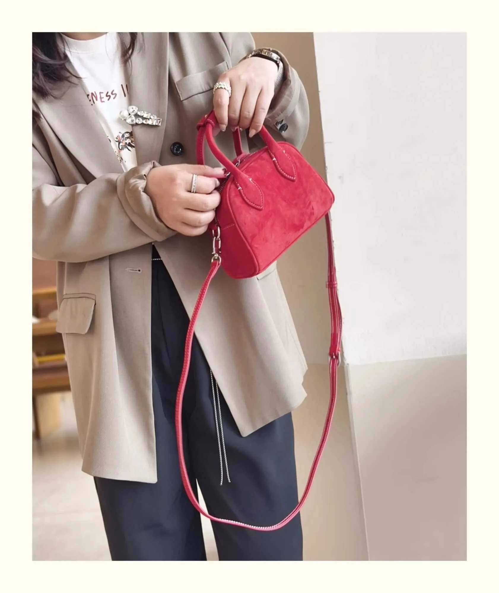 Suède pillow crossbody tas dames retro echt lederen handtas_voghion.com