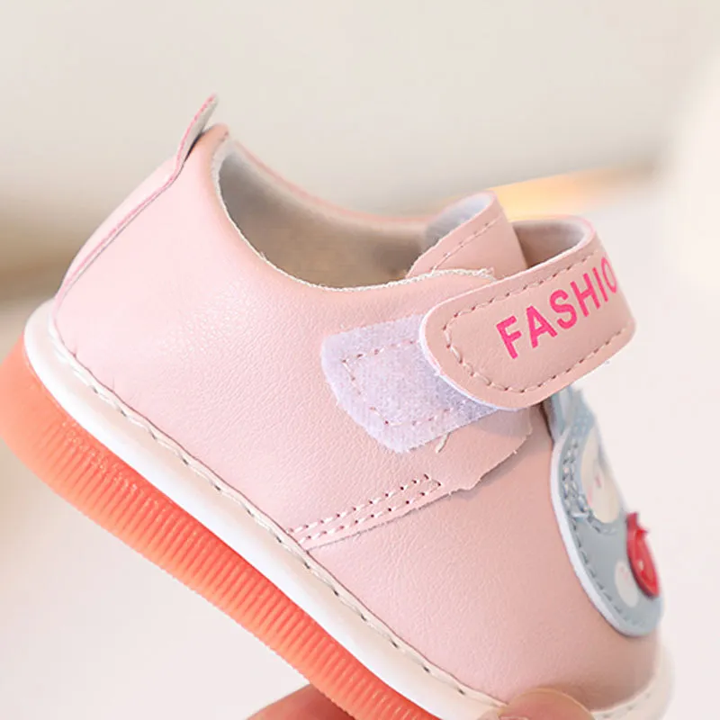 Baby Newborn Casual Squeaky Toddler Soft Bottom First Walking Kidsnest Children's Sneakers Rabbit Cartoon Kids Shoes_desvips.com