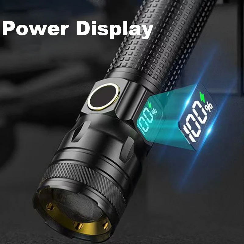 Led Tactical Flashlight Rechargeable Aluminum Torch For Camping_voghion.com