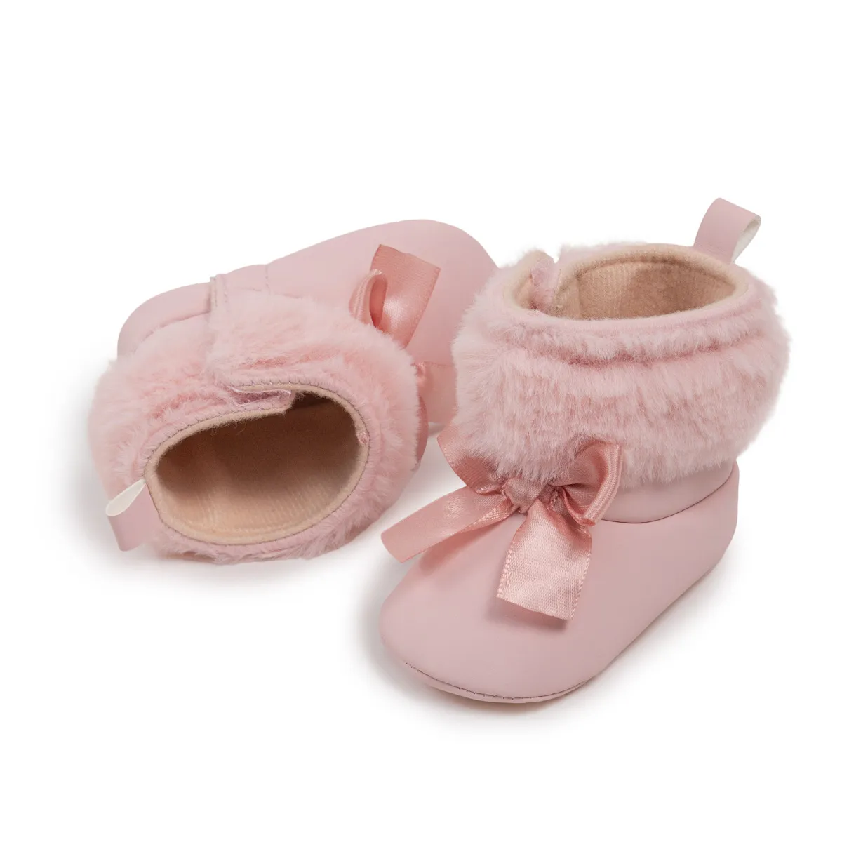 Bottes de neige pour bébé fille doublées chaussures hiver_voghion.com