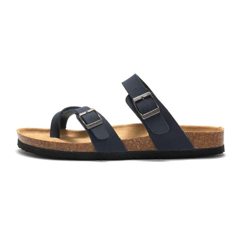 Ruizu 2024 autumn and summer new women's cork slippers trendy men's sandals couple beach shoes cork outdoor wear_voghion.com
