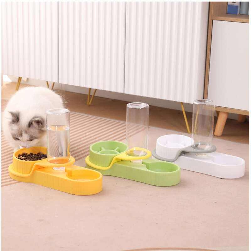 Ciotola per cibo per cani e gatti con sistema di abbeveramento automatico e a soffocamento lento, attrezzatura per l'alimentazione a doppio scopo_voghion.com