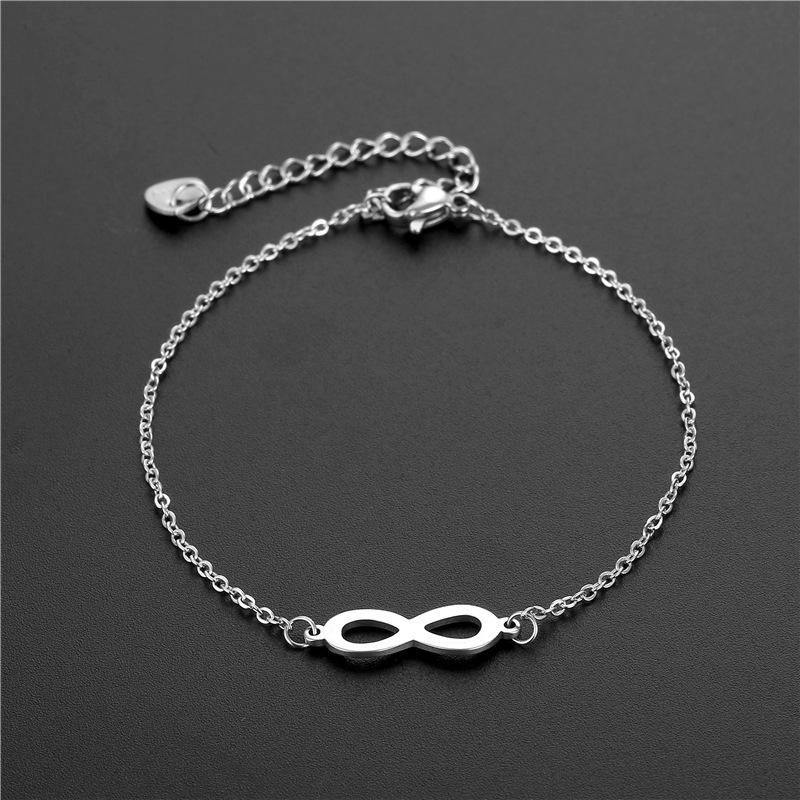 Edelstahl Infinite Symbol Charm Armbänner Fraen Meedercher Einfach Handaccessoiren Kaddoe fir Léifsten_voghion.com