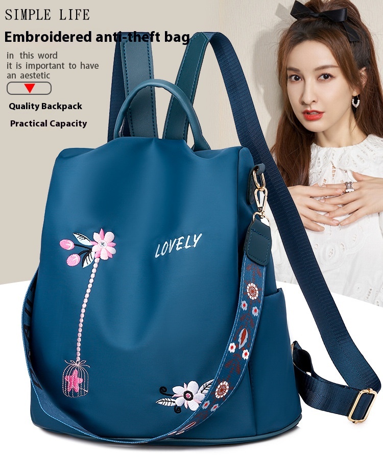 2024 New Oxford Cloth Small Backpack For Women Korean Version Anti-theft Lightweight Single Shoulder Dual-purpose Student Backpack_voghion.com