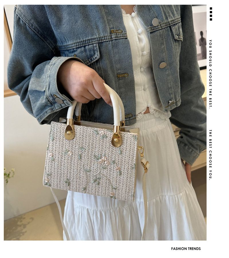 Neue Spitzenhandtasche Persönlichkeit, Trend, Mode, Umhängetasche mit einer Schulter, rustikaler Stil, Strandtasche aus_voghion.com