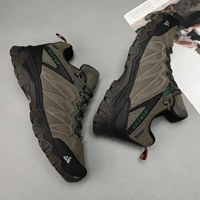 Herren Wanderschuhe Aus Leder Trekking Outdoor Kletterschuhe_voghion.com