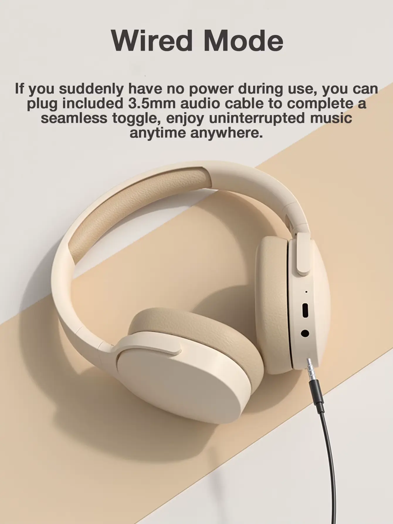 Wireless Bluetooth Headphones With Noise Cancelling Microphone_voghion.com