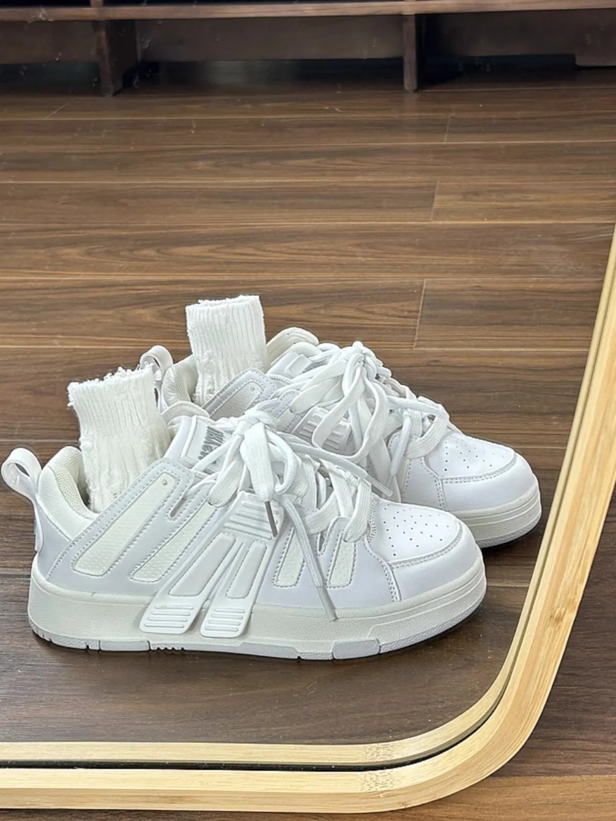 Schwarze Damen Freizeitschuhe Im Koreanischen Stil Vielseitige Sneaker_voghion.com