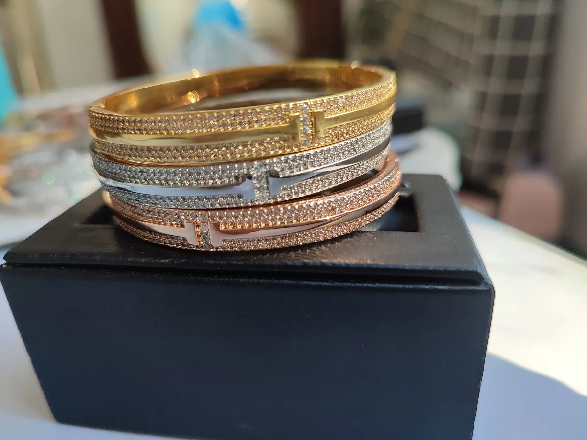 Cubic Zirconia Geometric Bangle Tennis Bracelet For Couples_voghion.com