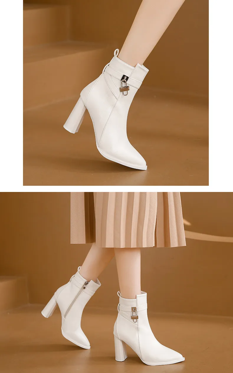 Women's Ankle Boots Minimalist Style Fashionable Comfortable_voghion.com