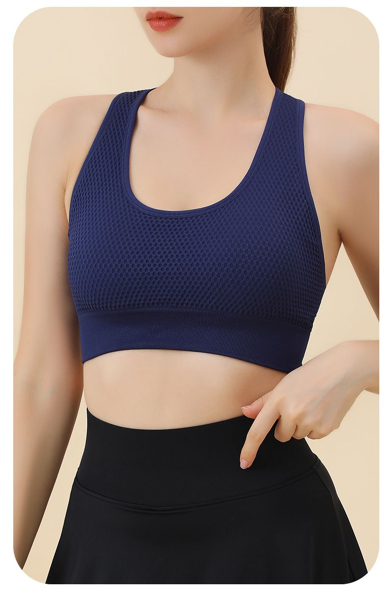Kadınlar İçin Yeni Petek Izgara Yoga Spor Sütyeni Fiess, Koşu, Güzel Sırt, Delikli Nefes Alabilir Ve_voghion.com