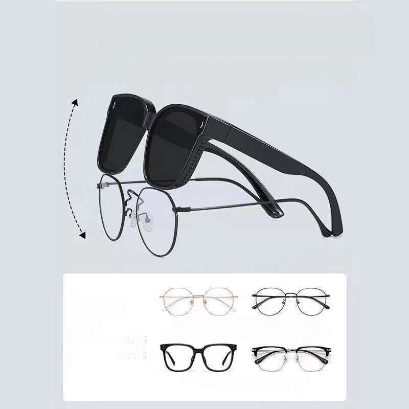 Linsensatz, das gleiche polarisierte Damen-Linsenset, kann mit einer Myopie-Brille kombiniert werden, Autofahren, Sonnenschutz, doppelter Verwendungszweck_voghion.com