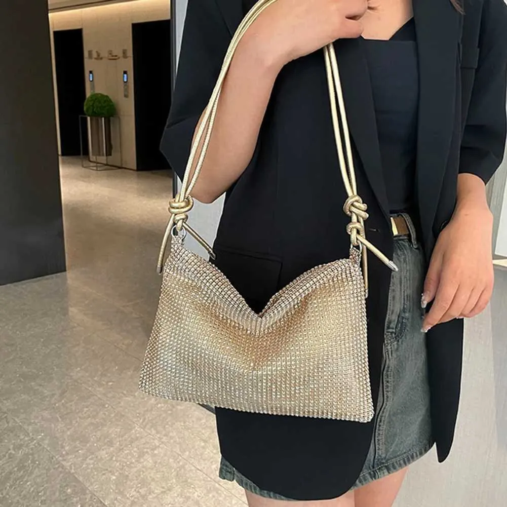 Pochette de soirée tendance Rhie pour femme, sac à main pour dîner, mariage, portefeuille, élégant, sac à bandoulière, sous-vêtements, Y241019_voghion.com