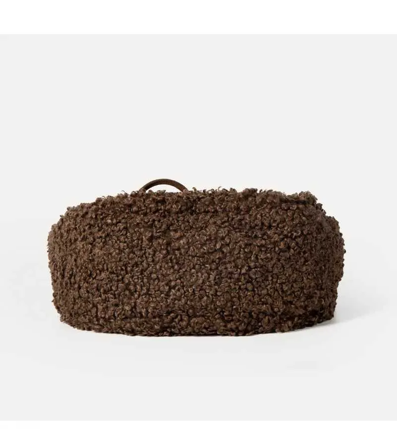 Modische Plüsch-umhängetasche Große Lammfell-handtasche Damen_voghion.com
