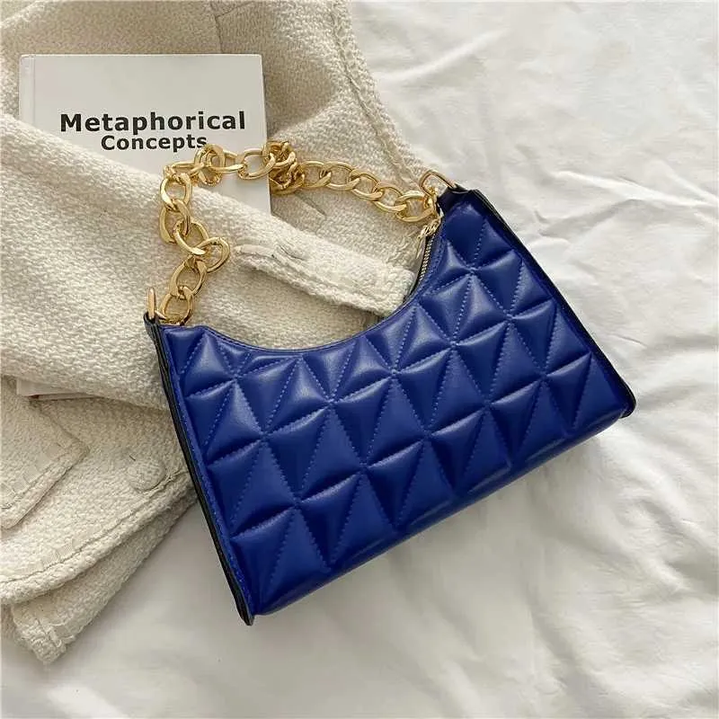 Wens Sac à main en cuir PU à motif diamant pour femme, couleur unie, avec chaîne, pour sous-vêtements, Y241026_voghion.com