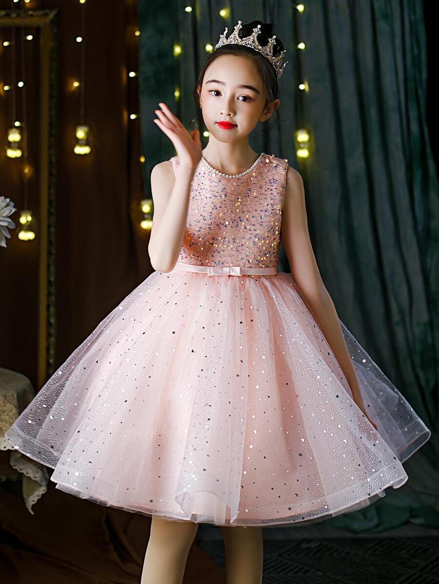 Girl Party Dress For Wedding Flower Girl And Princess Occasions_voghion.com