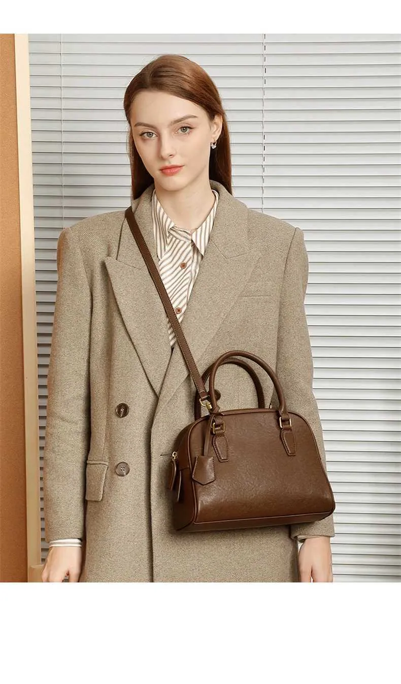 Echtes Leder Tote Handtasche Für Damen Designer Schultertasche_voghion.com